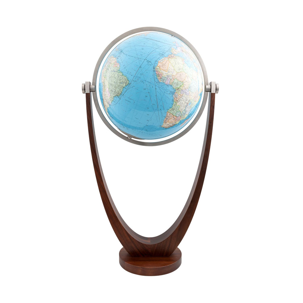 Columbus Magnum DUO Standglobus D 77 cm Gabelfuß Nussbaum