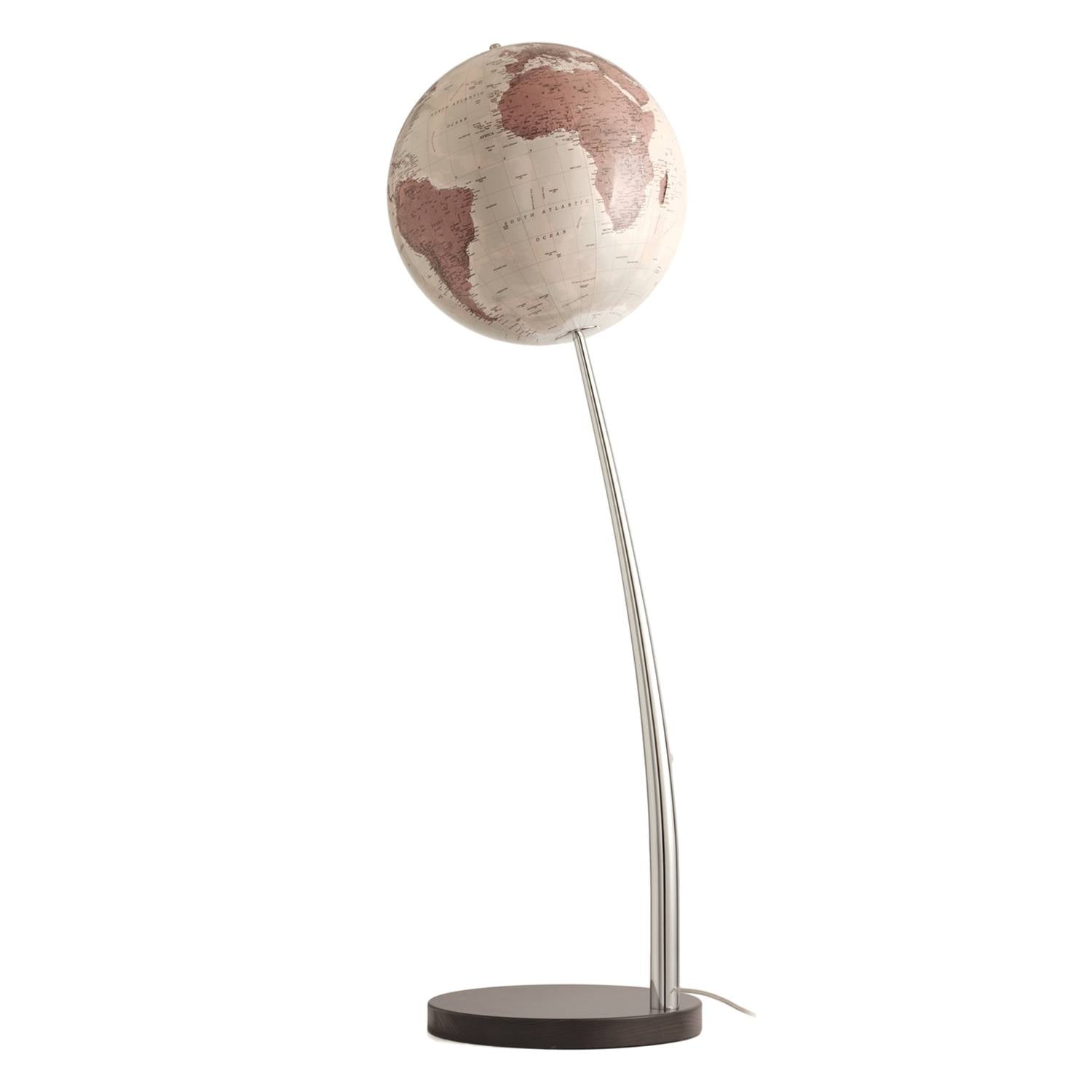 Räthgloben Standleuchtglobus, handkaschiert, 37cm D, 120cm H, Standfuss