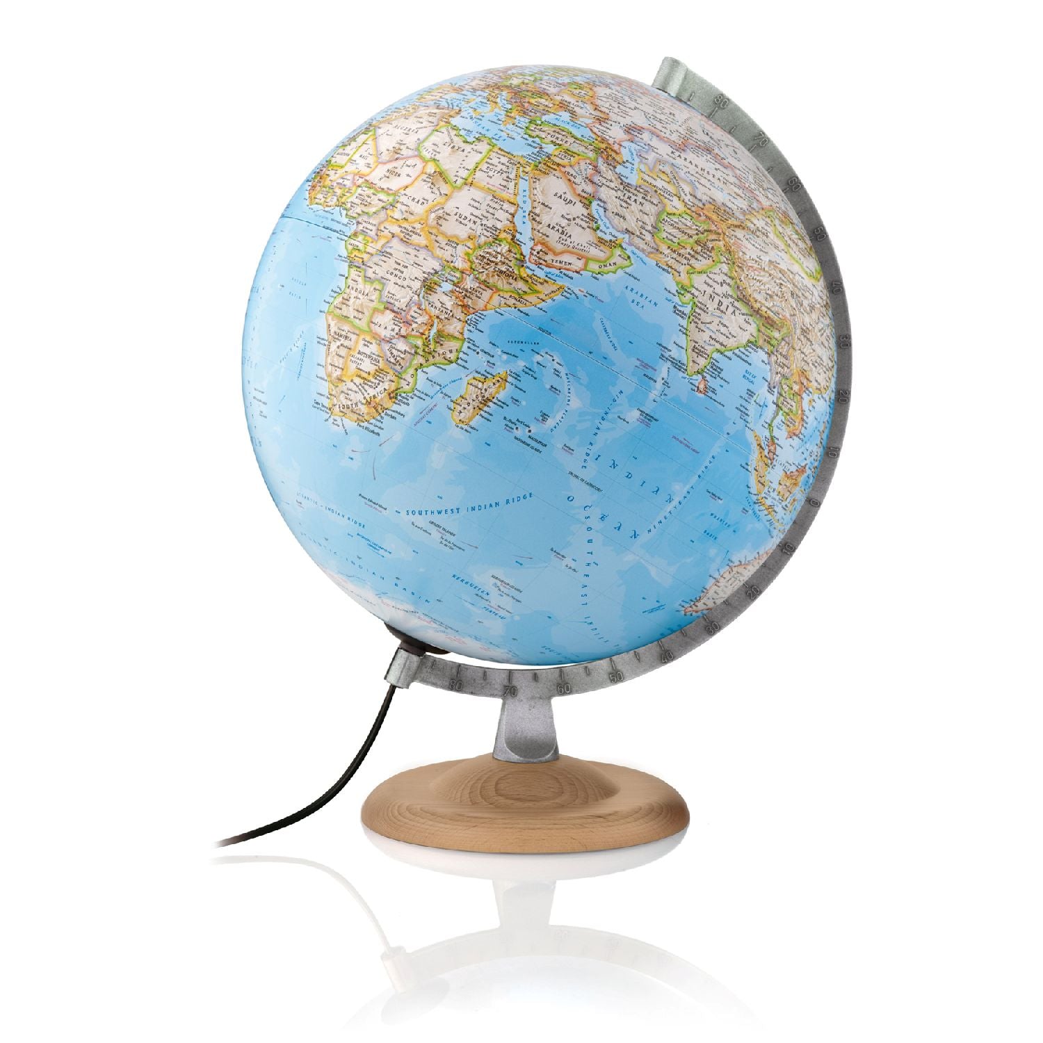 National Geographic Leuchtglobus 30 cm Silver Classic oder Gold Executive, beleuchtet